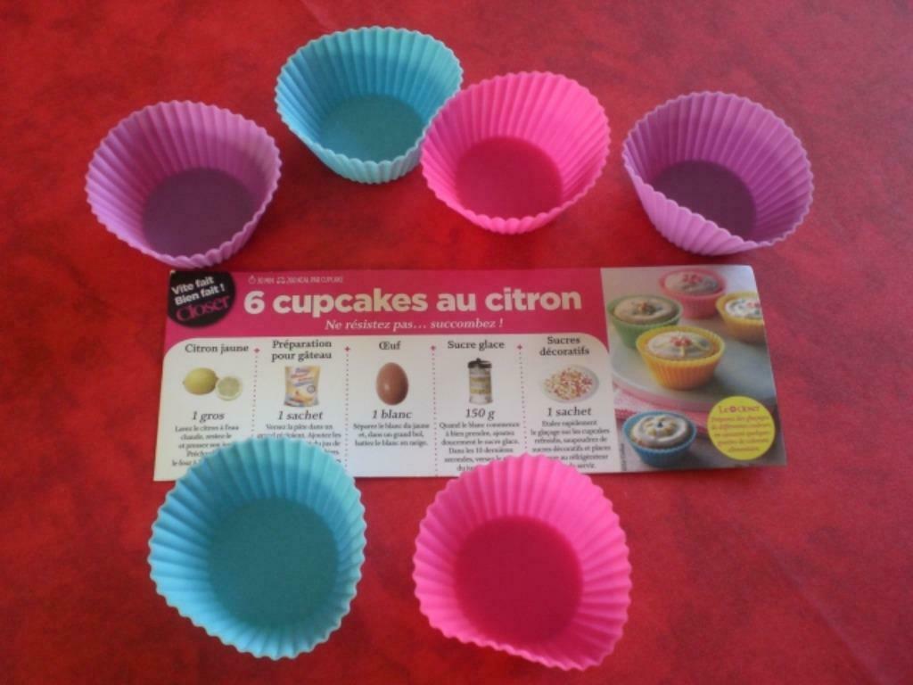 6 petits Moules Cup Cake. Silicone., Enlèvement ou Envoi, Neuf