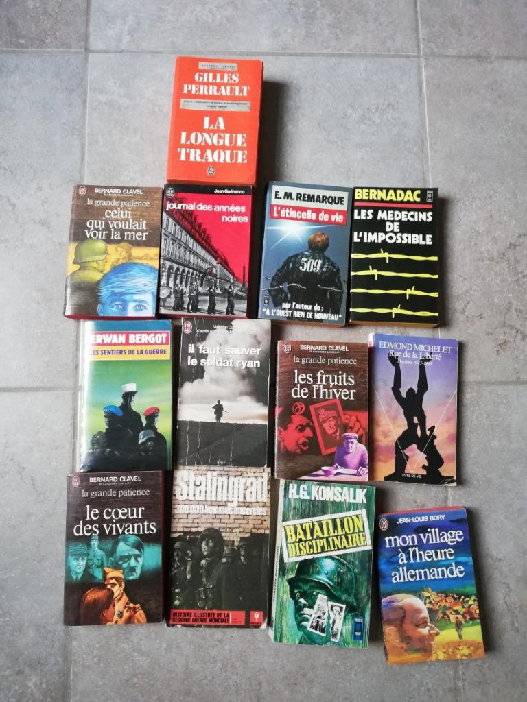 Lot de romans de guerre 20€, Enlèvement, Comme neuf