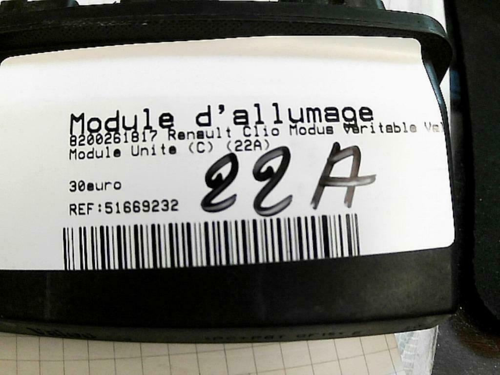Module d'allumage Renault Clio-Modus 8200261817 (22A), Enlèvement ou Envoi, Utilisé, Renault