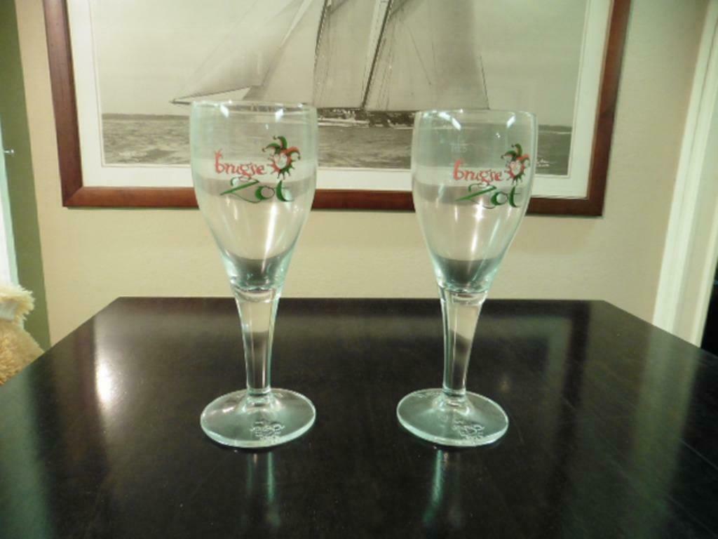 Brugse Zot glas (33 cl en 20cl) gewone + degustatie, Verzamelen, Ophalen of Verzenden, Zo goed als nieuw