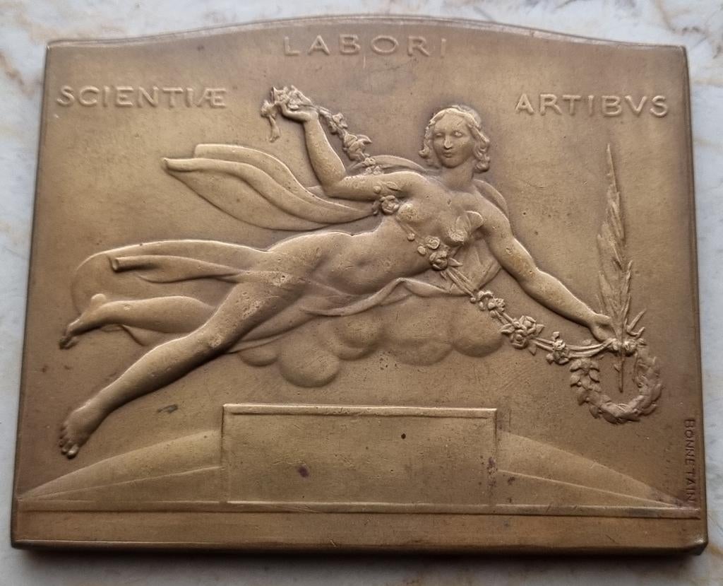 Bronzen medaille Expo 1935 / Mooie conditie, Enlèvement ou Envoi, Bronze