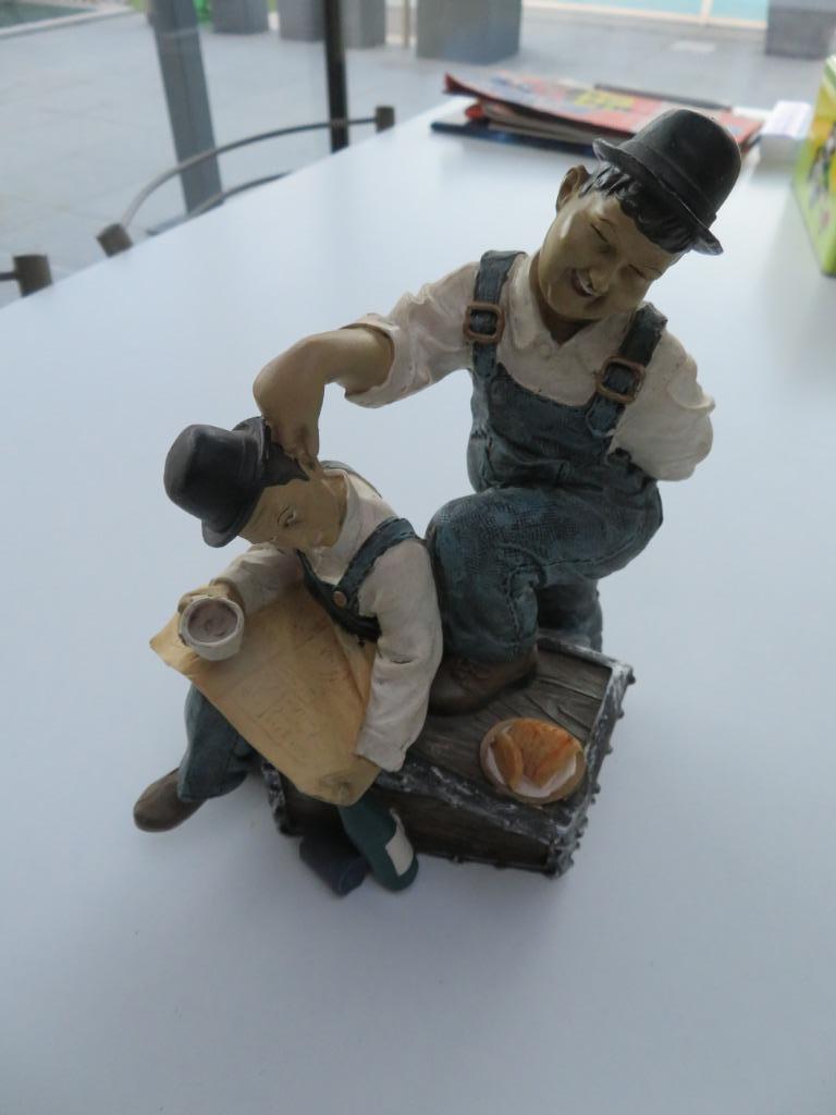 Tirelire Laurel et Hardy, Collections, Enlèvement ou Envoi, Autres personnages, Utilisé, Statue ou Figurine