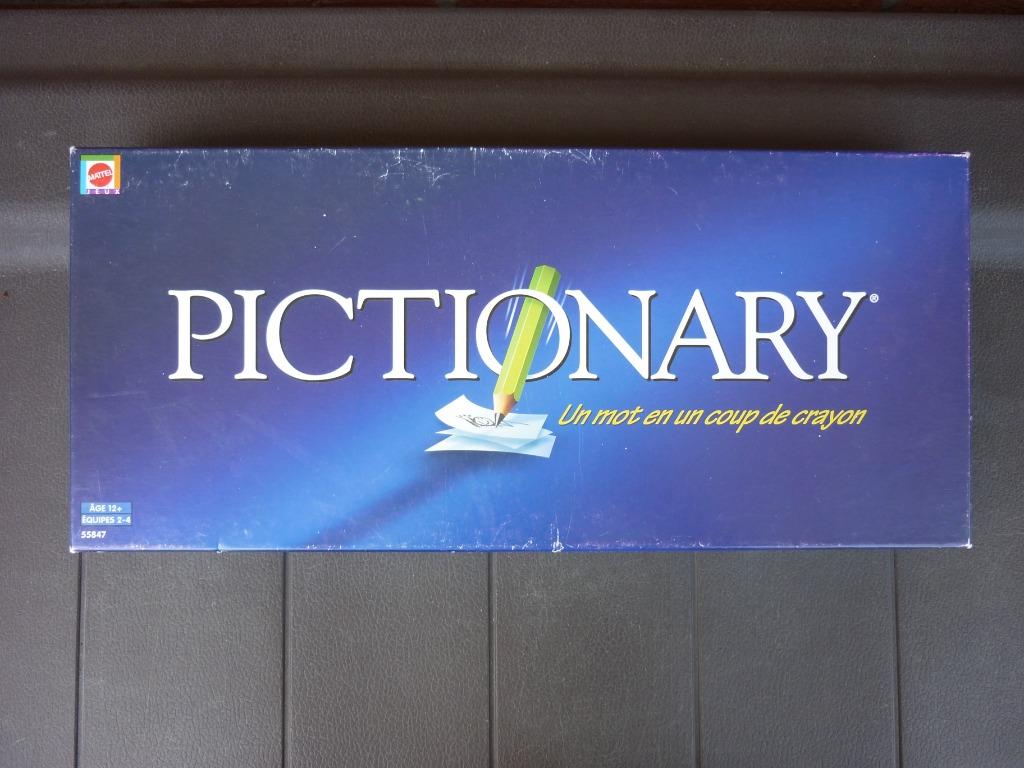 Jeu de société - Pictionary - Mattel, Vijf spelers of meer, Ophalen of Verzenden, Gebruikt