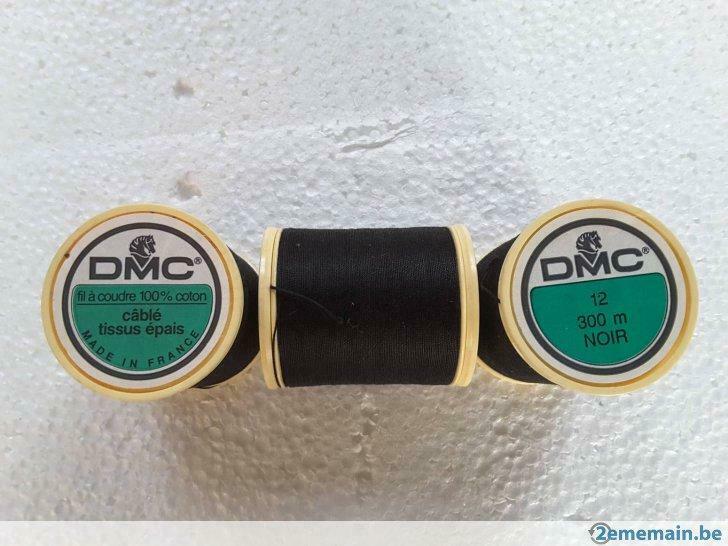 Fil à coudre noir cablé DMC pour tissus  épais grosseur 12, Hobby & Loisirs créatifs, Hobby & Loisirs Autre, Neuf, Enlèvement ou Envoi