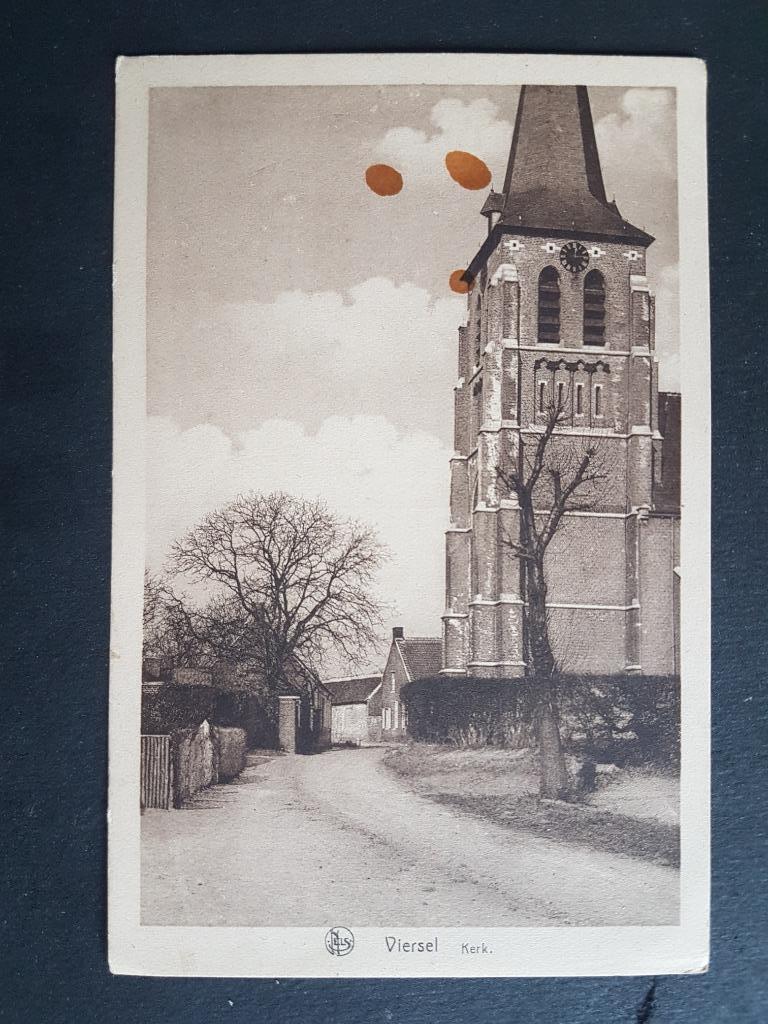 Postkaart Viersel Kerk, Ophalen of Verzenden, 1940 tot 1960, Ongelopen, Antwerpen