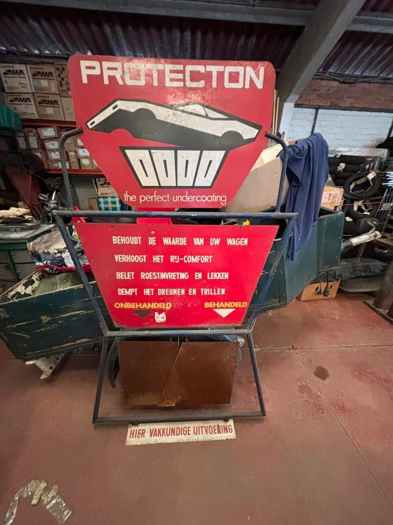 Vintage sign, recht uit carrosserie gekomen, Ophalen