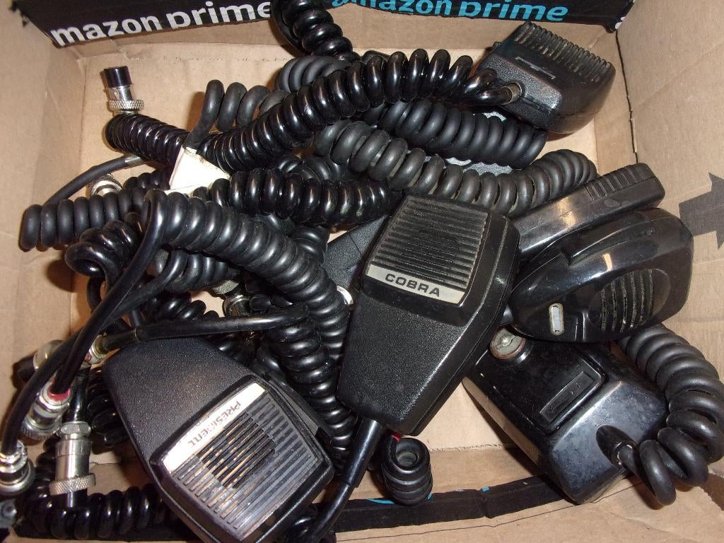 lot de micro cb 4 ,5 et6 pins, Enlèvement, Utilisé, Émetteur et Récepteur