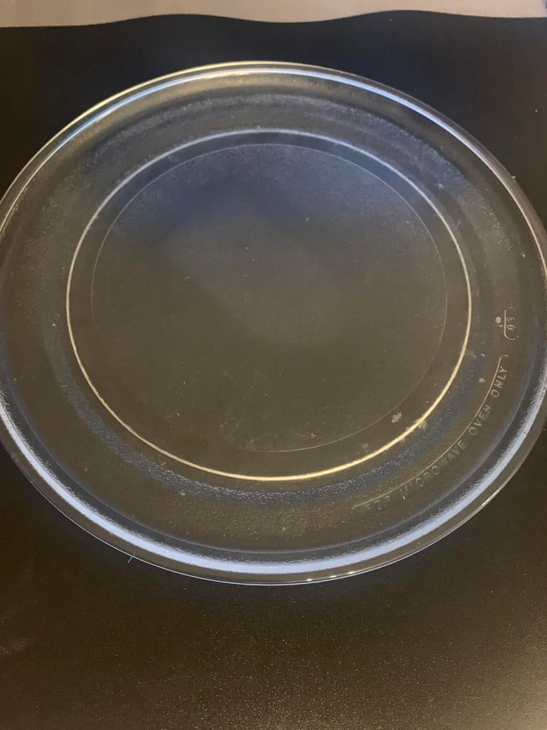 Glazen schaal microgolf oven - diameter 32,5cm, Ophalen of Verzenden, Zo goed als nieuw, Oven