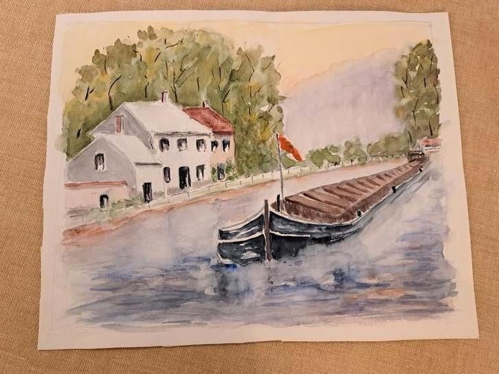 AQUARELLE J.PAULHAN, PENICHE, Enlèvement