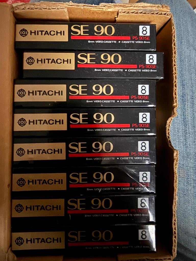 Nieuwe Hitachi Type P5-90 SE 8 mm videocassette, Verzenden, 8mm, (Video)band