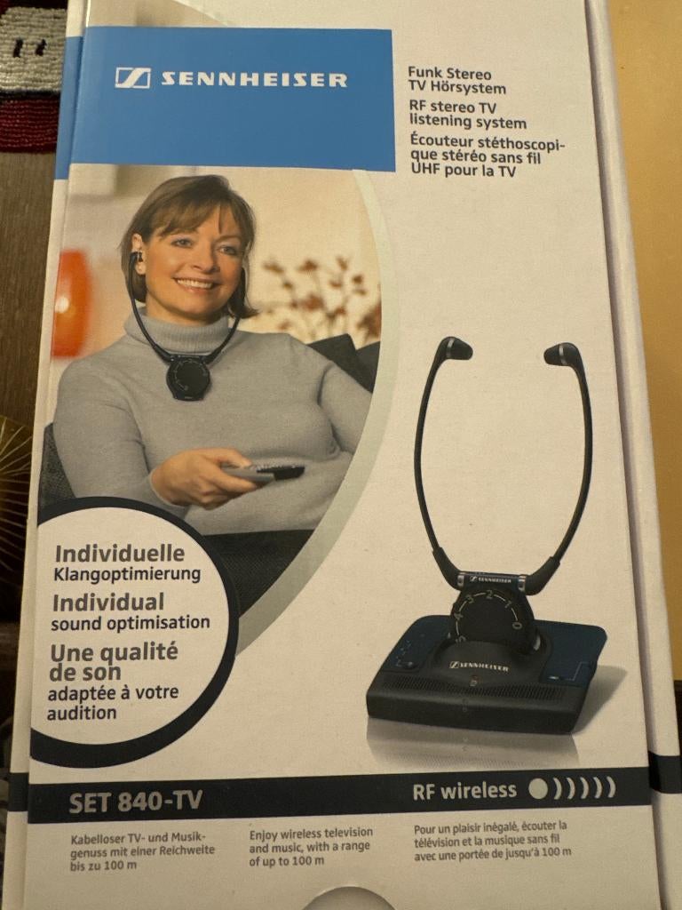 Sennheiser 840-TV - Geweldige draadloze tv-oordopjes, Ophalen, Gebruikt, Sennheiser, Draadloos
