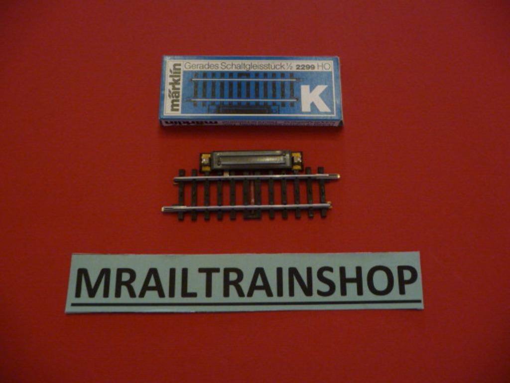 2299 MARKLIN HO - 1 x Rail d'aiguillage droit K 9 cm/K-Voie, Enlèvement ou Envoi, Courant alternatif, Rails, Comme neuf