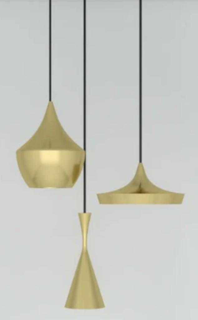 Tom Dixon Design Beat Trio Rond LED hanglampen - NIEUW, Huis en Inrichting, Ophalen, Nieuw, Metaal, Modern
