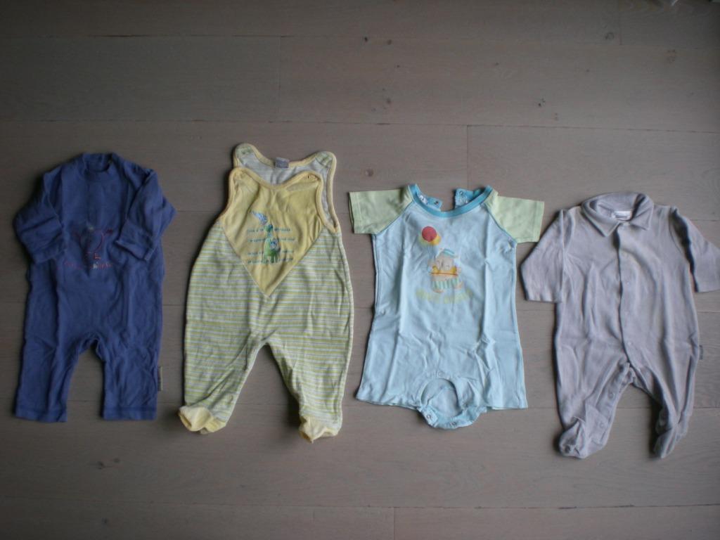 Pakket body's en pyjama's maat 62, Kinderen en Baby's, Ophalen of Verzenden, Gebruikt, Jongetje, Nacht- of Onderkleding