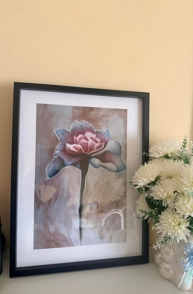 Flower art, Antiek en Kunst, Kunst | Schilderijen | Modern, Ophalen of Verzenden