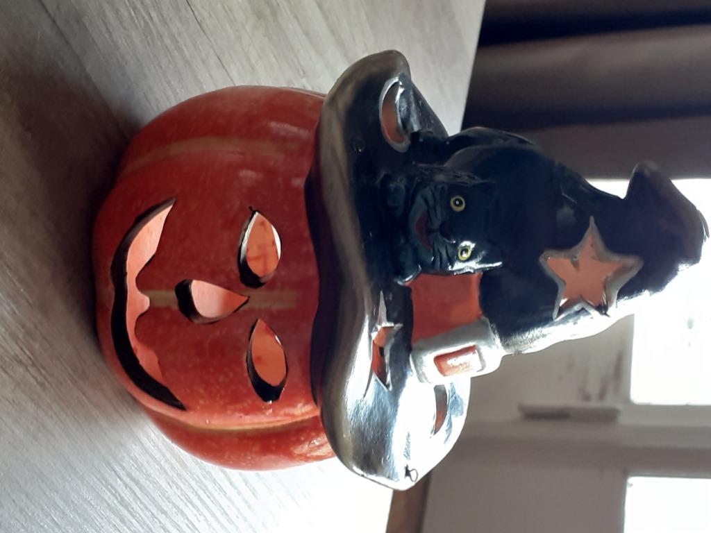 Citrouille photophore Halloween, Enlèvement, Comme neuf, Décoration
