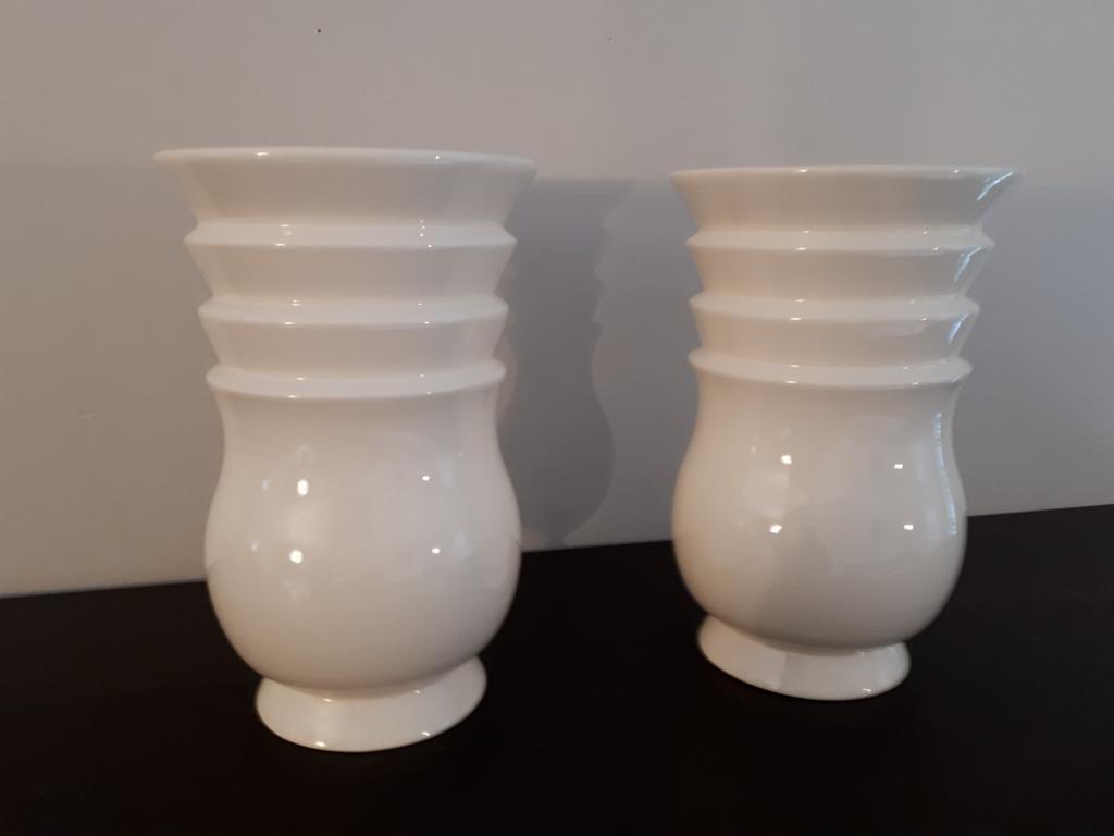 BOCH Charles Catteau : 2 vases identiques, Moins de 50 cm, Enlèvement ou Envoi, Poterie ou Porcelaine, Comme neuf