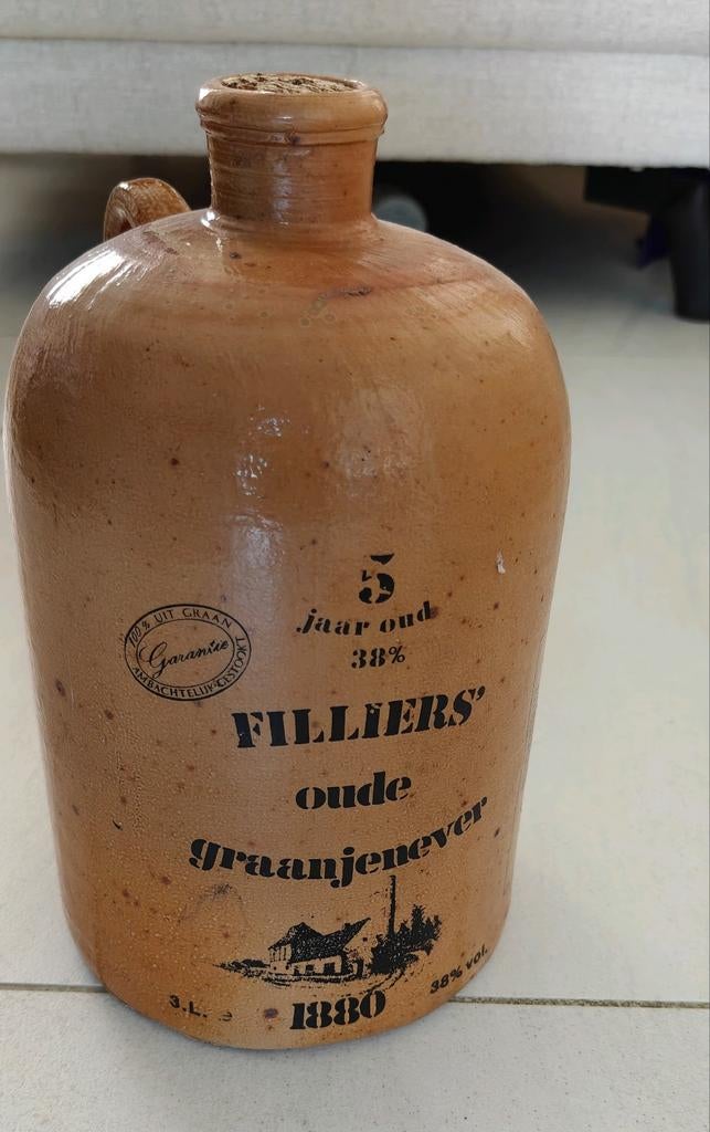 Oude Filliers jeneverkruik – steengoed – 3 liter, Ophalen, Zo goed als nieuw