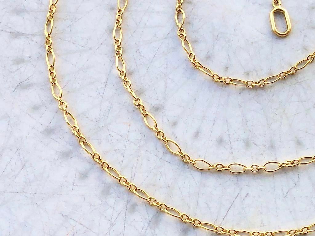 18 karaats gouden ketting, Ophalen of Verzenden, Zo goed als nieuw, Geel, Goud