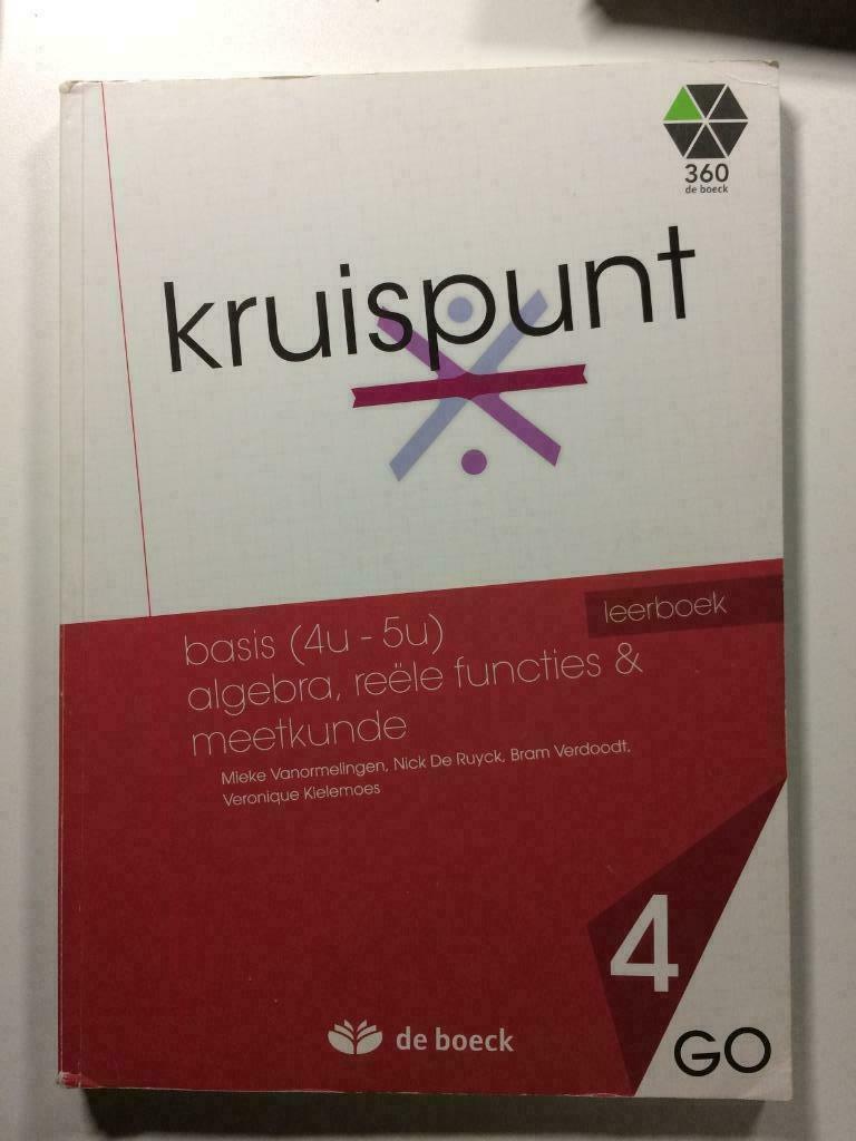 kruispunt 4 /5 u wiskunde, Enlèvement ou Envoi, Utilisé, Secondaire, Mathématiques B
