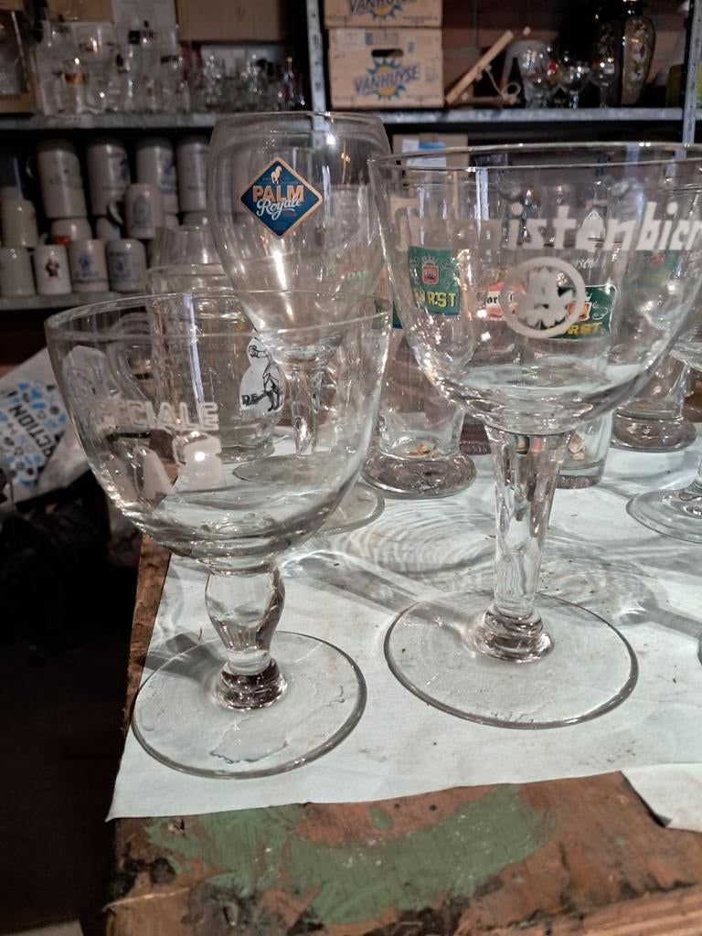 Oude bierglazen, Verzamelen, Biermerken, Ophalen of Verzenden, Zo goed als nieuw