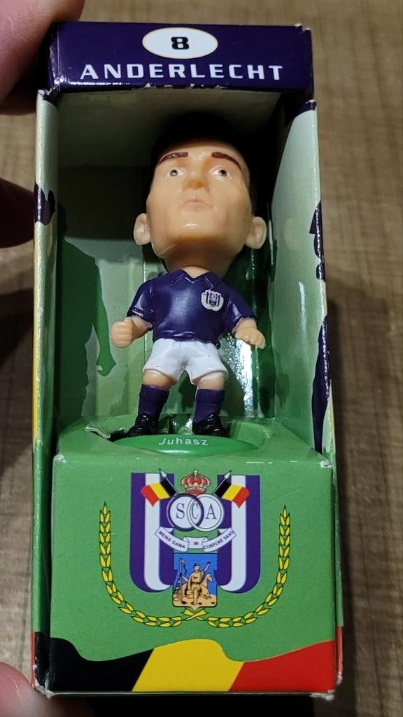 Voetbalpoppetje Anderlecht: Juhasz, Ophalen of Verzenden, Nieuw, Beeldje of Poppetje
