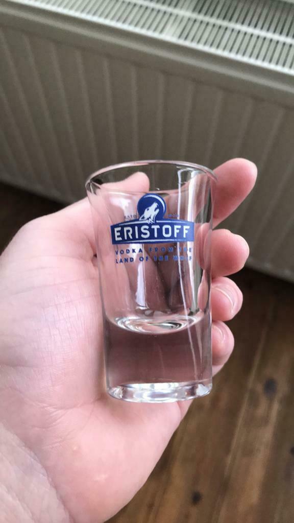 Shotjesglas Eristoff, Ophalen, Zo goed als nieuw