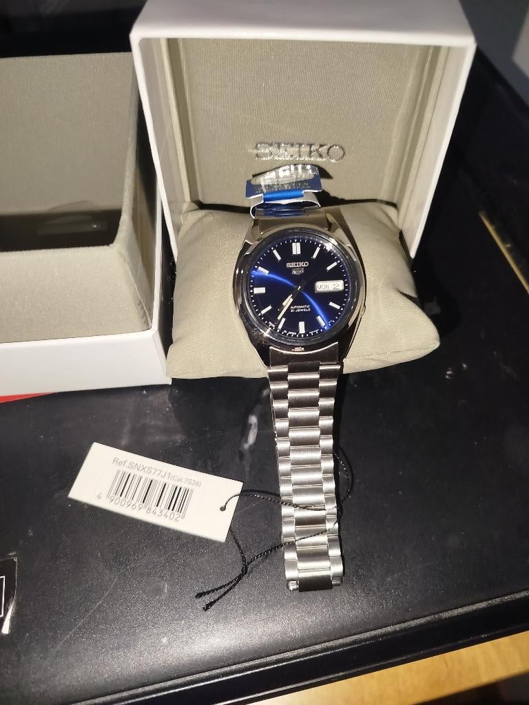 Seiko Automatic herenhorloge — zo goed als nieuw —, Staal, Polshorloge, Ophalen of Verzenden, Zo goed als nieuw
