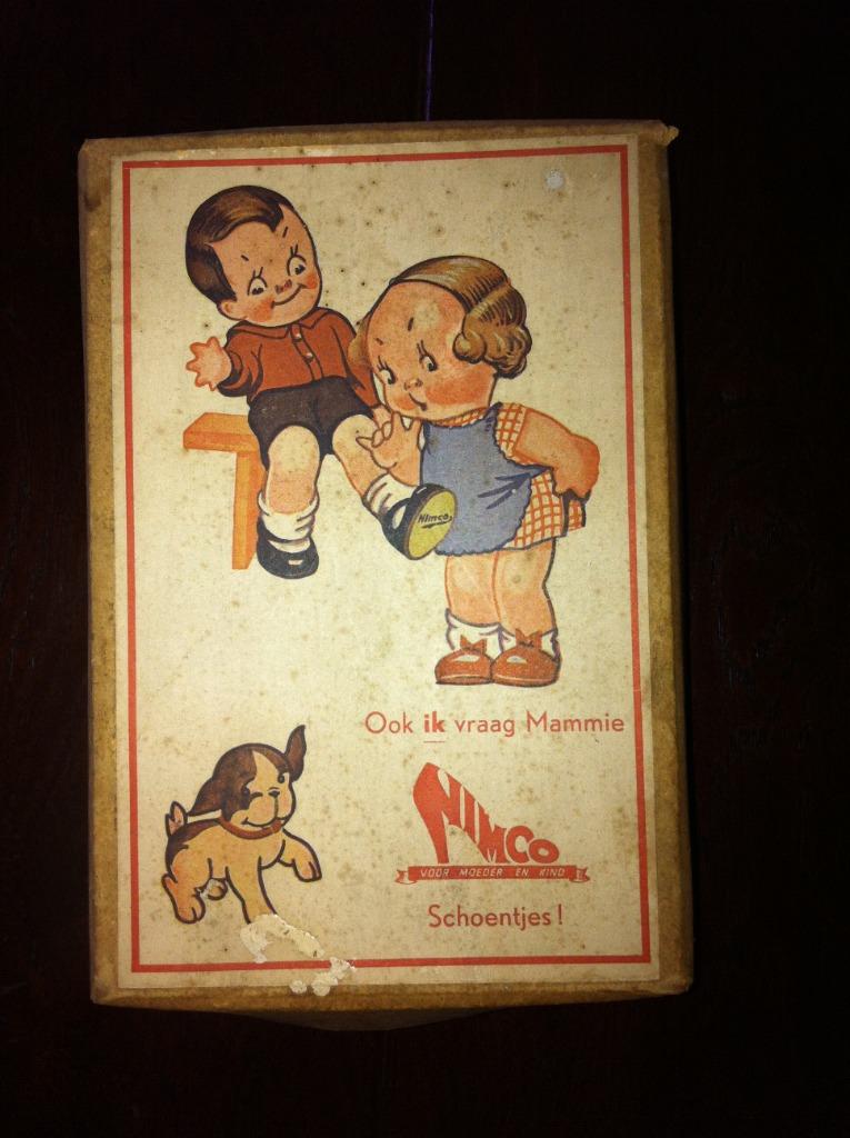 Nimco schoenendoosje oud, Antiek en Kunst, Ophalen