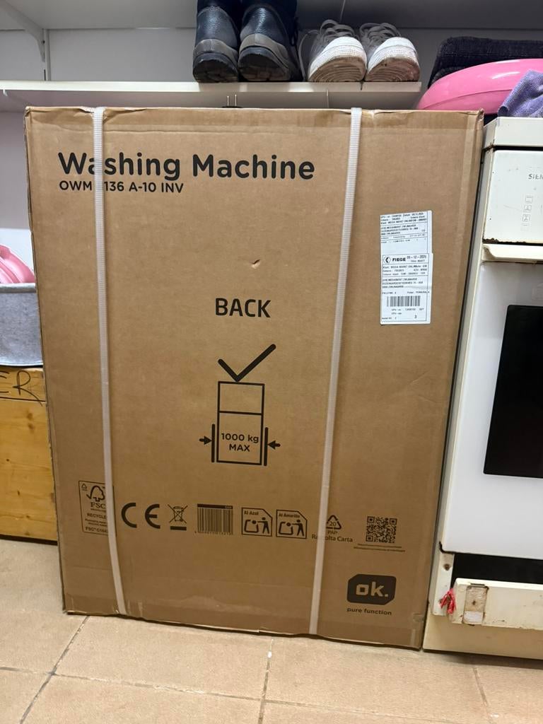 Wasmachine - nieuw in doos - 8kg, Enlèvement, Comme neuf