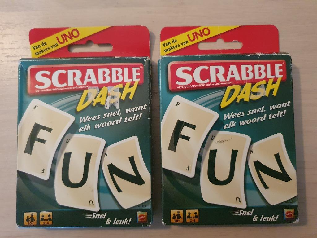 Nouveau pack de jeu de cartes Scrabble version néerlandaise, Trois ou quatre joueurs, Enlèvement ou Envoi, Neuf, Jeu de voyage