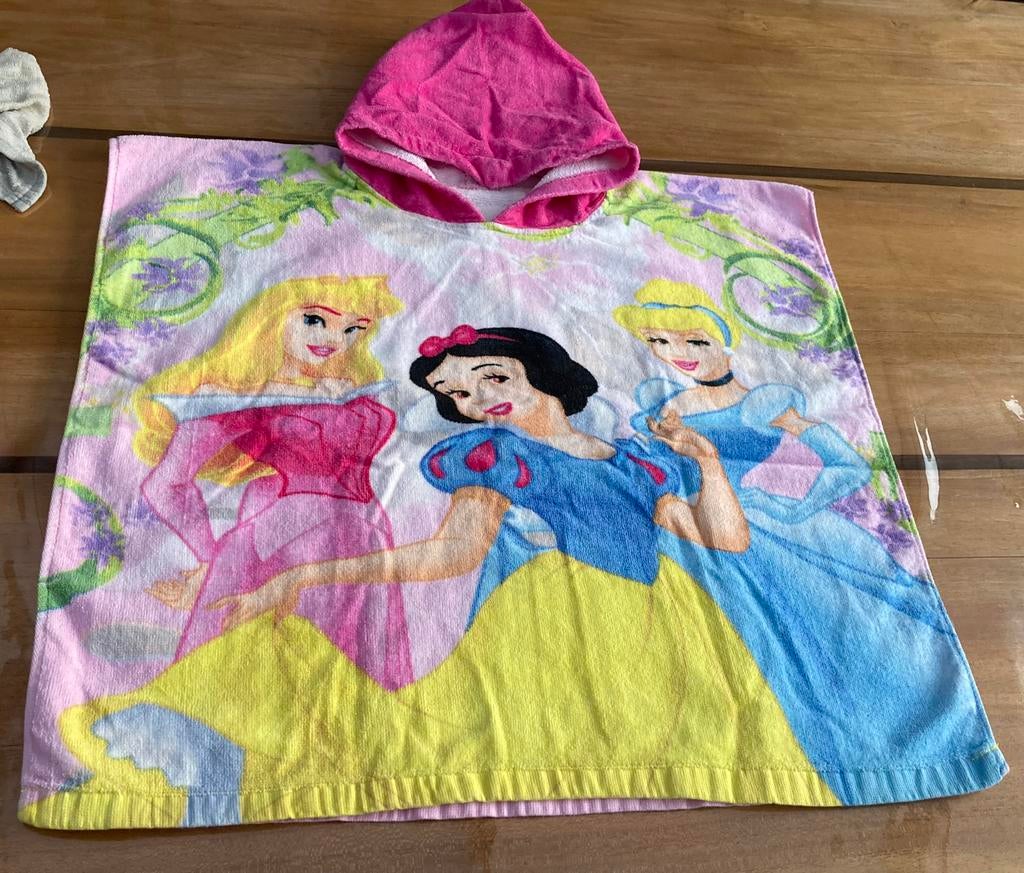 Prinsessen badcape 1 maat., Kinderen en Baby's, Kinderkleding | Kinder-zwemkleding, Meisje, Overige maten, Ophalen of Verzenden