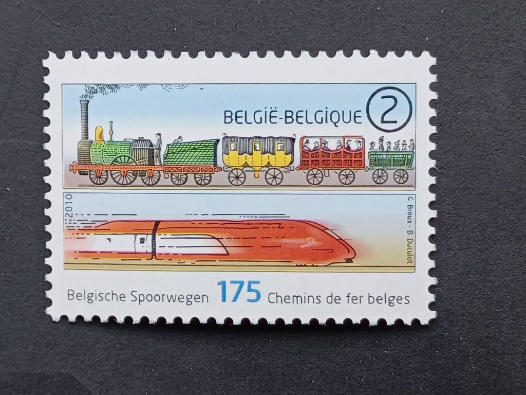 Timbres belges, Enlèvement ou Envoi, Non oblitéré, Trains