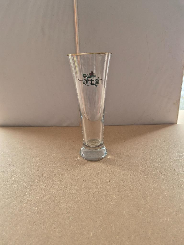 Verre Carlsberg (modèle 4), Collections, Marques de bière, Enlèvement ou Envoi, Utilisé, Verre ou Verres, Autres marques