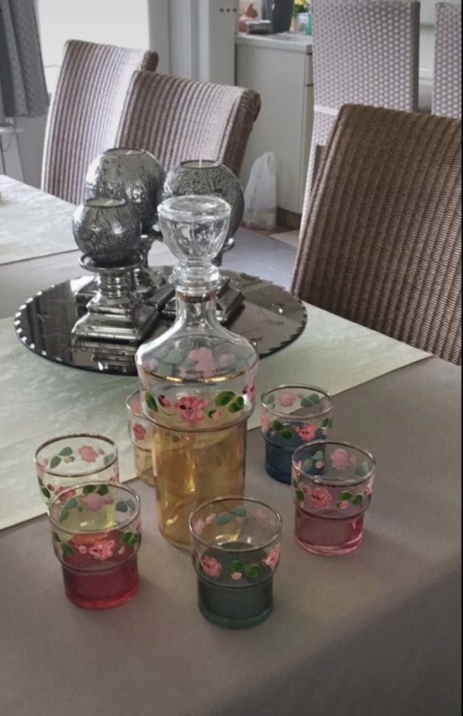 Carafe + 6 verres, Enlèvement ou Envoi