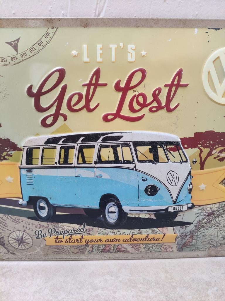 Hippie bus wandplaat, Enlèvement