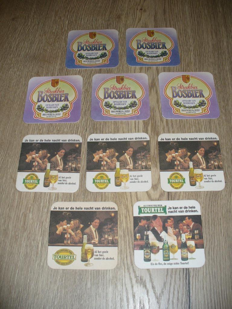 Bierkaartjes Bosbier - Tourtel, Enlèvement ou Envoi, Utilisé, Sous-bock, Autres marques