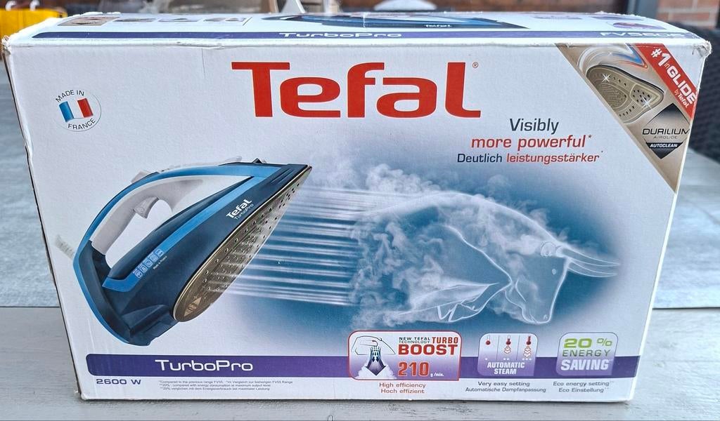 Tefal TurboPro stoomstrijkijzer, Elektronische apparatuur, Strijkijzers en Strijkplanken, Ophalen of Verzenden, Zo goed als nieuw