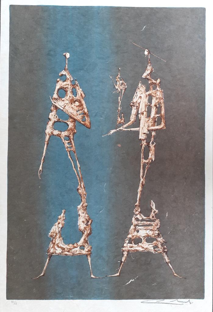"Het gesprek" - Remy Cornelissen, Antiek en Kunst, Ophalen