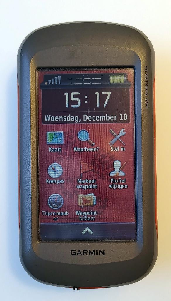 Garmin GPS Montana 650 met fietshouder (orig verpakking), Ophalen, Gebruikt, Navigatie of Gps