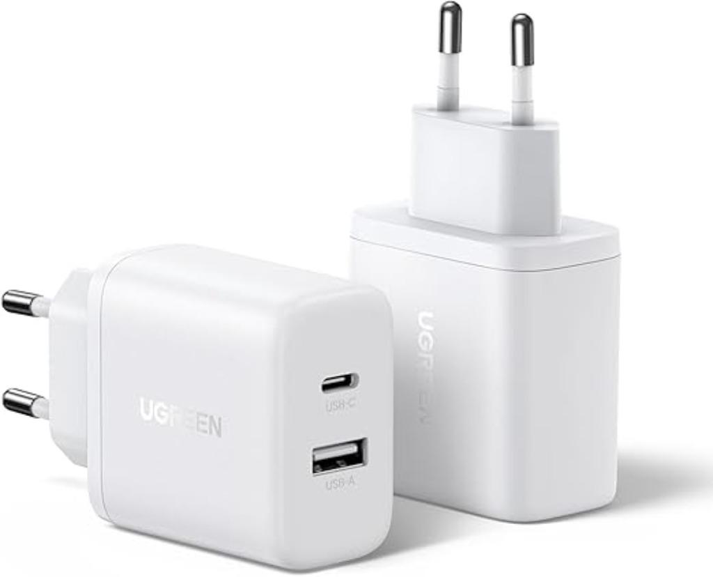 UGREEN | 2 stuks | 20 W oplader | snellader voor iPhone, Télécoms, Téléphonie mobile | Chargeurs pour téléphone, Neuf, Autres marques