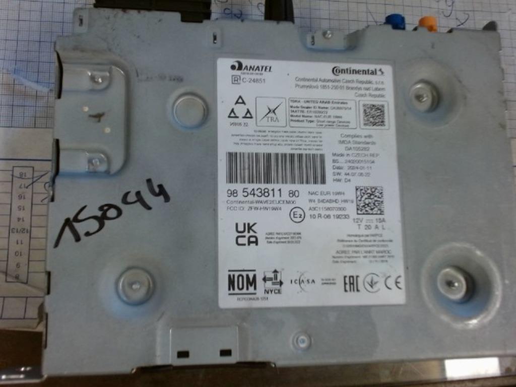Module radio Citroen C5 Aircross 2022 9854381180 (465A), Auto-onderdelen, Ophalen, Gebruikt