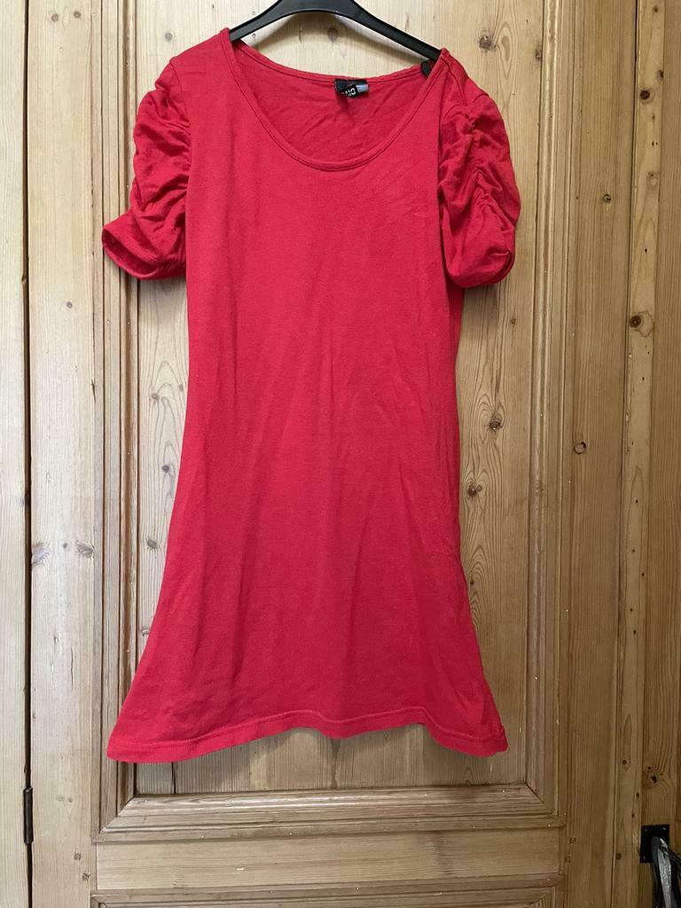 Robe rouge à manches spéciales S, Rouge, H&M, Enlèvement ou Envoi, Comme neuf