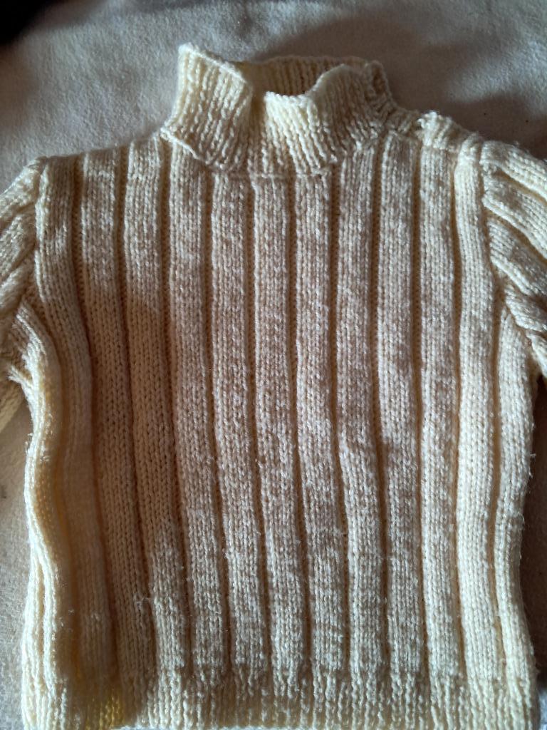pull beige fait main pour enfant 4-5 ans, Enlèvement