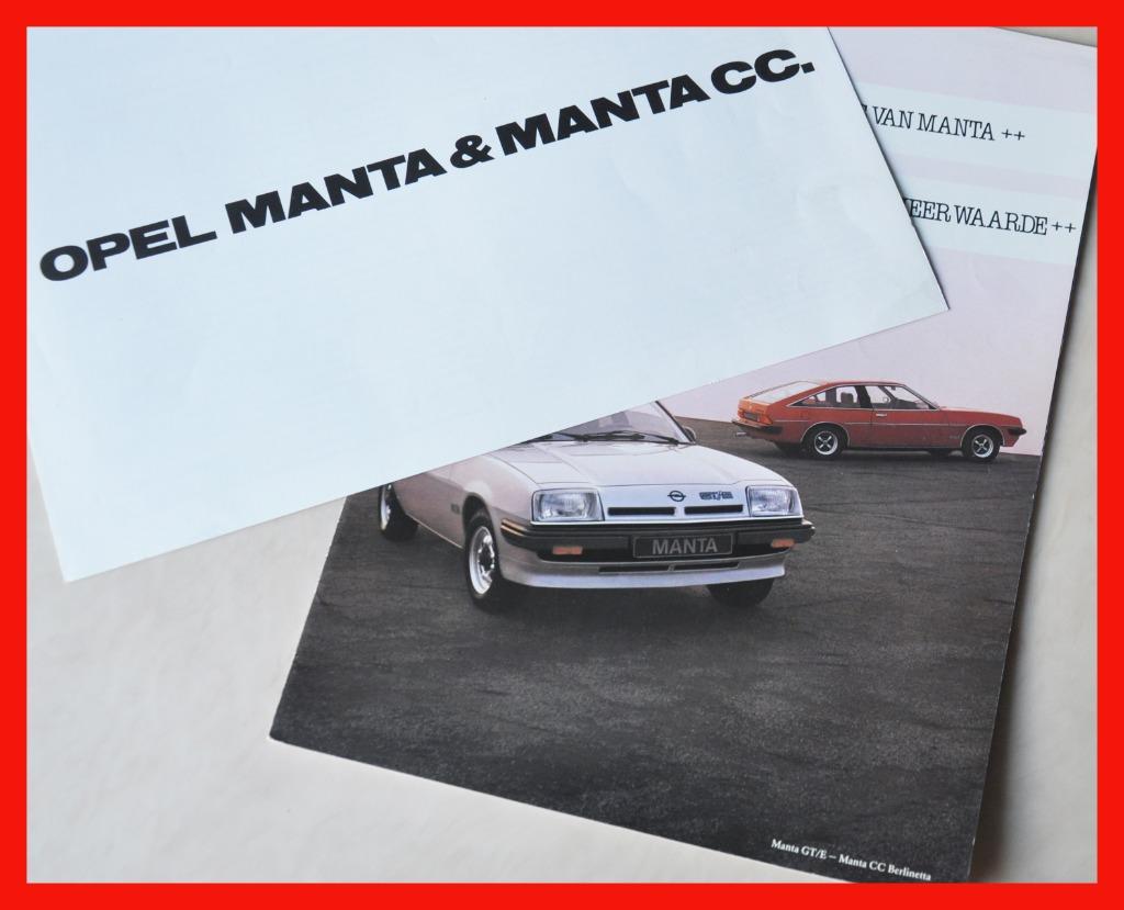 OPEL MANTA Folder, Boeken, Auto's | Folders en Tijdschriften, Opel, Verzenden