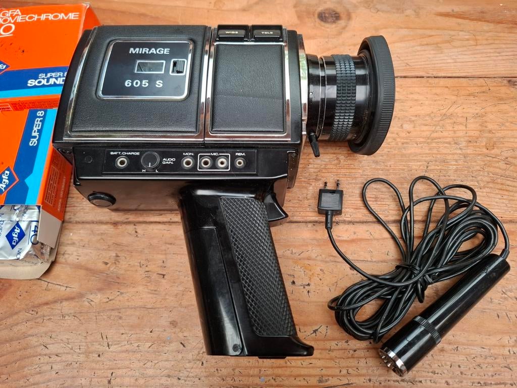 mirage 605 S + micro+5 nieuwe filmrollen super8 camera, Enlèvement ou Envoi