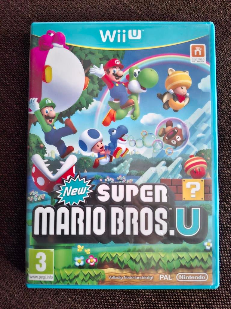 WiiU New Super Mario bros.U (compleet), Games en Spelcomputers, Games | Nintendo Wii U, Zo goed als nieuw, Ophalen of Verzenden