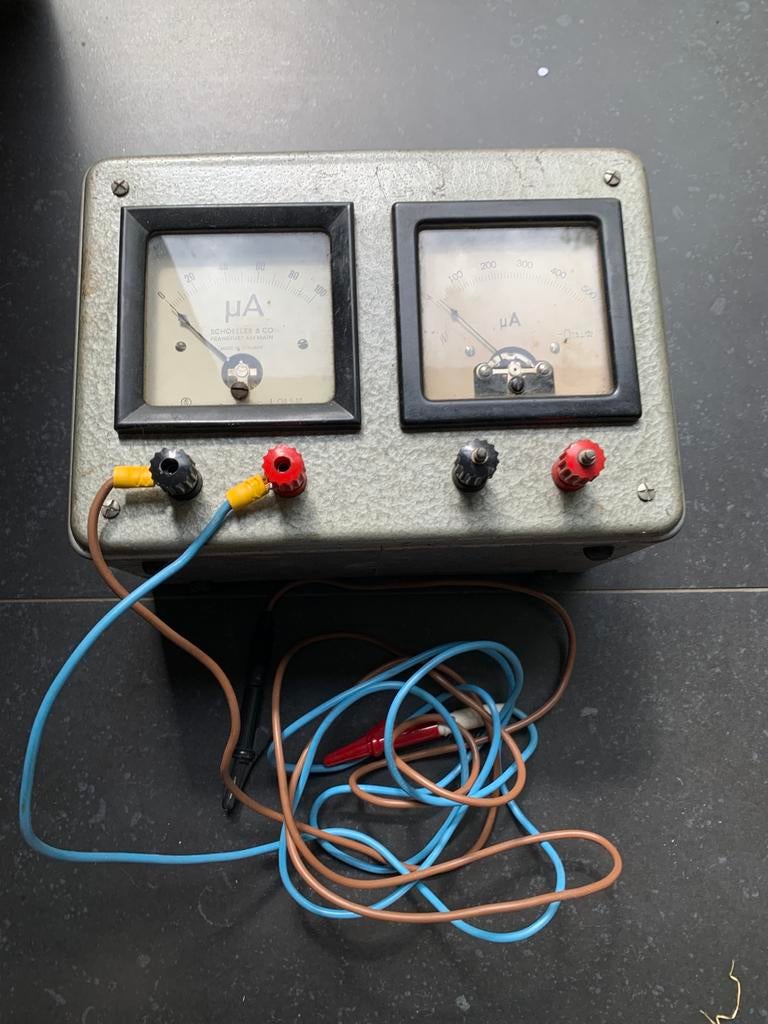 Vintage Schoeller & Co Testkast, Doe-het-zelf en Bouw, Ophalen of Verzenden, Gebruikt, Multimeter