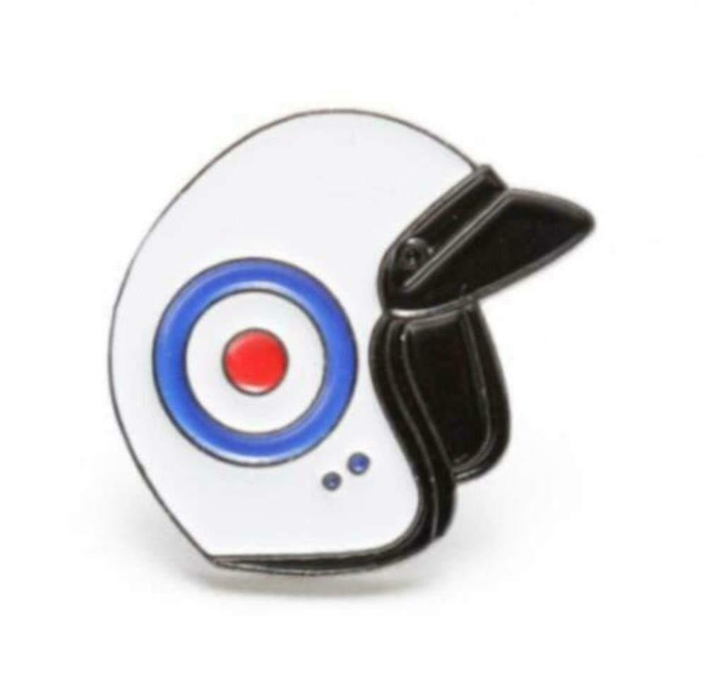 Épingle métallique pour casque de scooter Vespa - 26 x 23 mm, Enlèvement ou Envoi, Neuf, Marque, Insigne ou Pin's
