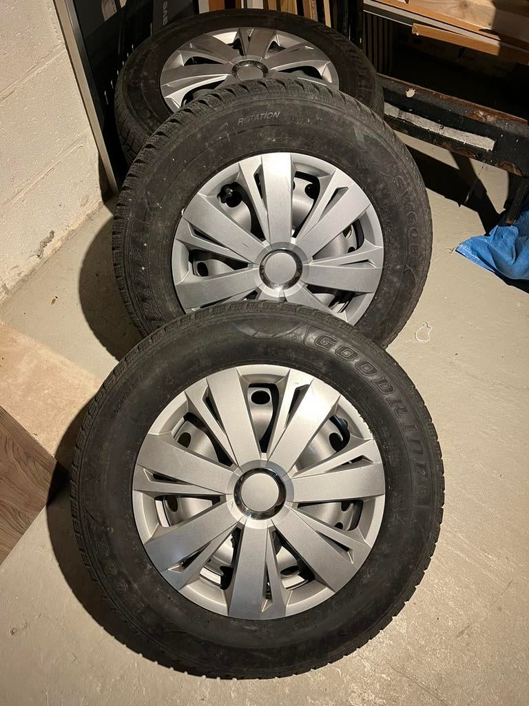4 stalen velgen met winterbanden, Auto-onderdelen, Ophalen, Winterbanden, Band(en)